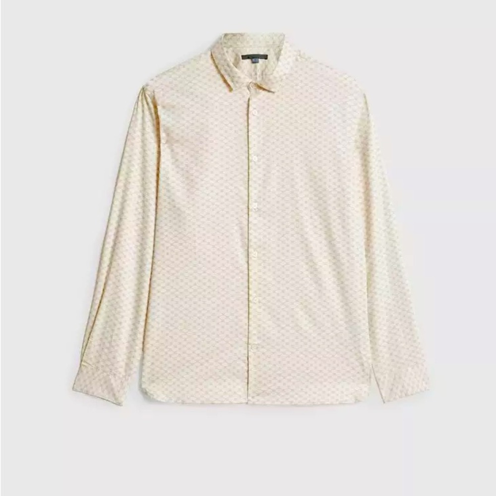 John Varvatos Ross Shirt China White Size Small NWT